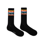 Men's 'Artist Stripe' Logo Socks | Navy