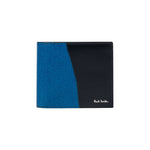 Men's Leather 'Rug Print' Billfold Wallet | Blue