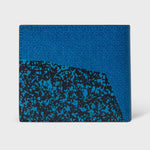 Men's Leather 'Rug Print' Billfold Wallet | Blue
