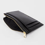 Men's Leather 'Signature Stripe Block' Wallet | Black