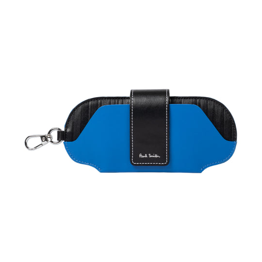 Men's Leather Glasses Case | Blue