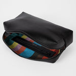 Men's Leather Wash Bag | Black