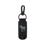 Men's Leather 'Zebra' Key Holder | Black