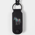 Men's Leather 'Zebra' Key Holder | Black