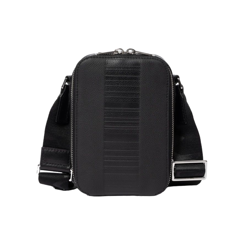 Paul Smith Men s Mini Leather Flight Bag Black About Living