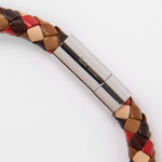 Men's Plaited Leather Bracelet | Brown
