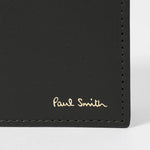 Men's Leather 'Signature Stripe' Billfold/Coin Wallet | Black