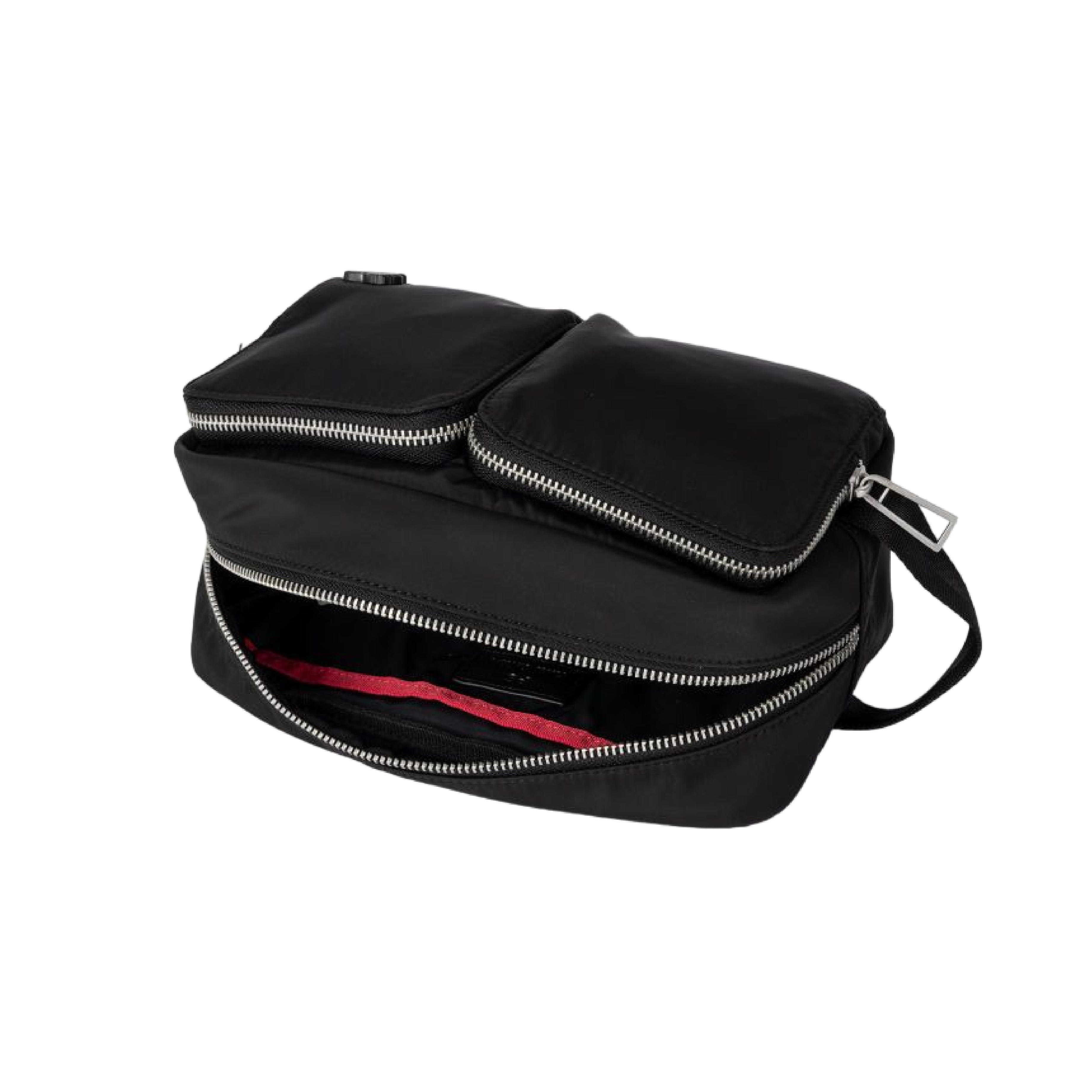 Men s Zebra Wash Bag Black