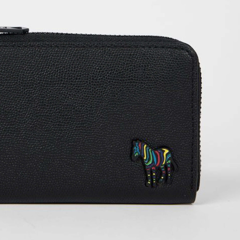 Paul Smith | Men's Zip 'Zebra' Wallet - Black – About Living