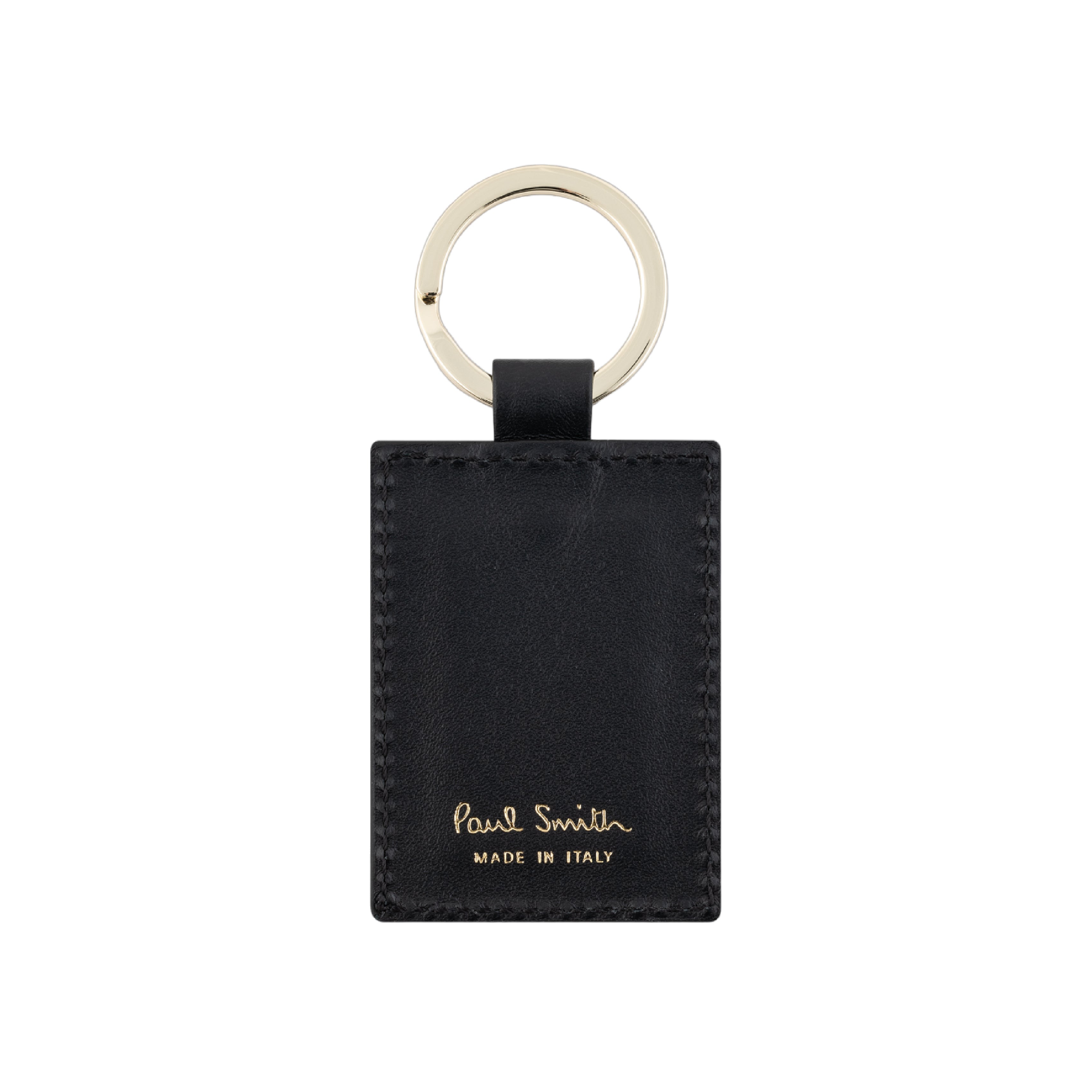 Paul Smith Leather 'Signature Stripe' Keyring About Living
