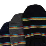 Men's 'Signature Stripe' Loafer Socks | Navy/Grey/Black | Set of 3
