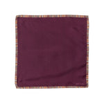 Men's Silk 'Signature Stripe' Pocket Square | Maroon