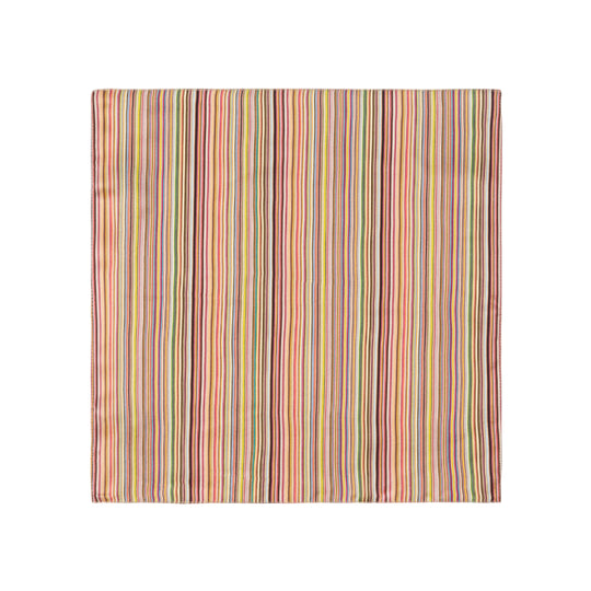 Men's Silk 'Signature Stripe' Pocket Square | Multicolour