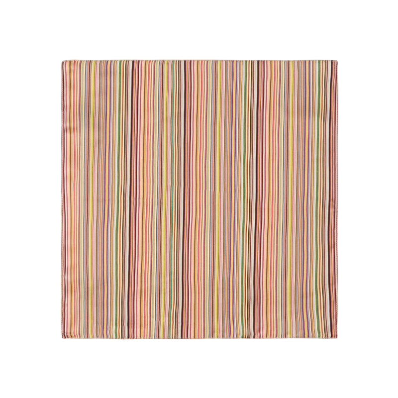 Men's Silk 'Signature Stripe' Pocket Square | Multicolour