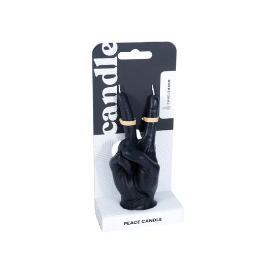 'Peace' Candle | Black | Small
