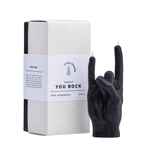 'You Rock' Candle | Black