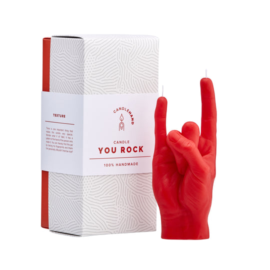 'You Rock' Candle | Red