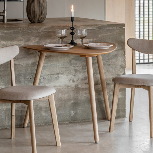 Hatfield Retro Oval Dining Table | Natural Oak | Small