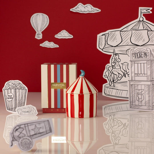 Carnival 'Ringmaster' Candle | Red | Plum & Pomegranate