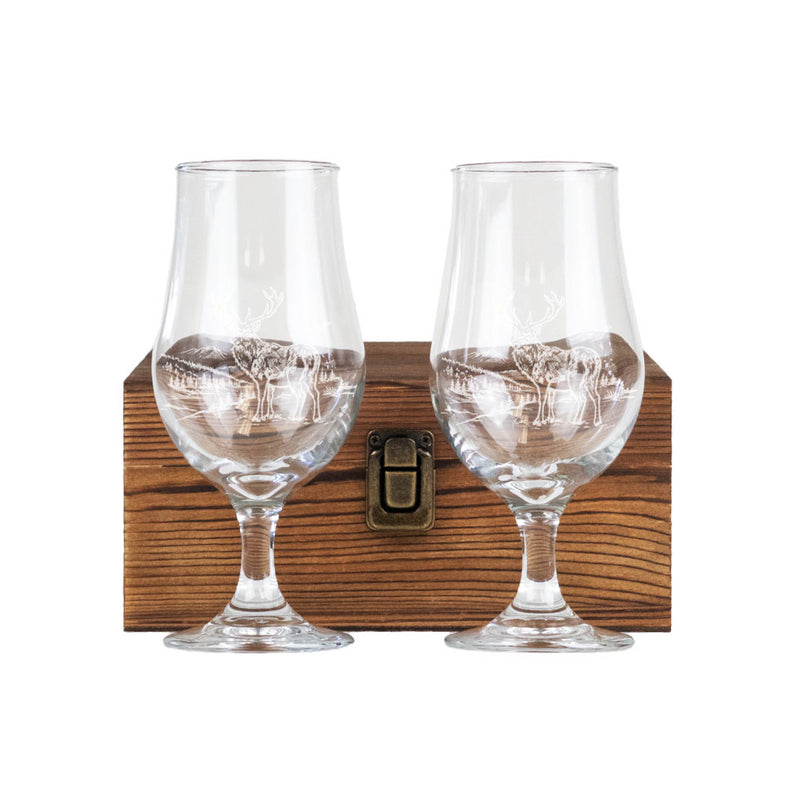 Craft Beer Glasses | Scenic Stag | Set of 2