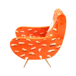 Kitten Padded Armchair | Seletti Wears Toiletpaper | Orange