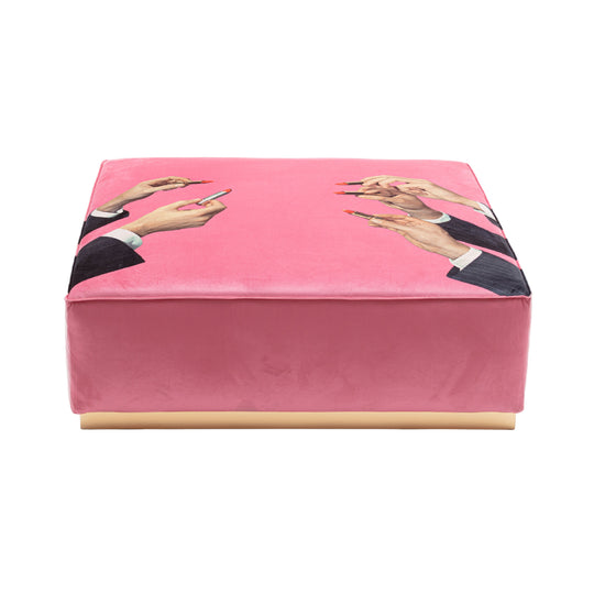 Lipsticks Modular Pouf | Seletti Wears Toiletpaper | Pink