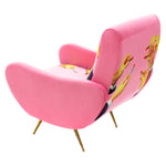 Lipsticks Padded Armchair | Seletti Wears Toiletpaper | Pink