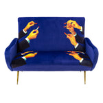 Lipsticks Two Seater Sofa | Seletti Wears Toiletpaper | Blue