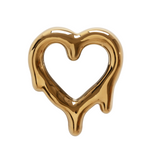 Melted Heart Mirror/Frame | Marcantonio | Gold
