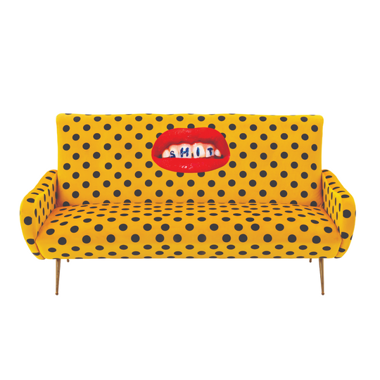 Sh*t Three Seater Sofa | Seletti Wears Toiletpaper | Yellow