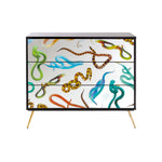Snakes Mirrored Drawers | Seletti Wears Toiletpaper | Chest of 3