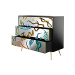 Snakes Mirrored Drawers | Seletti Wears Toiletpaper | Chest of 3