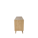 Milano Chevron 3 Drawer Sideboard | Oak
