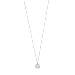 Ace Cubic Zirconia Pendant Necklace | Silver Plated