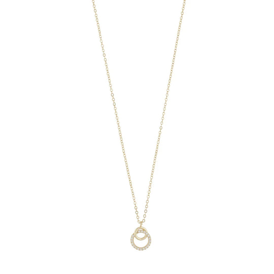 Ace Infinity Pendant Necklace | Gold Plated with Cubic Zirconia