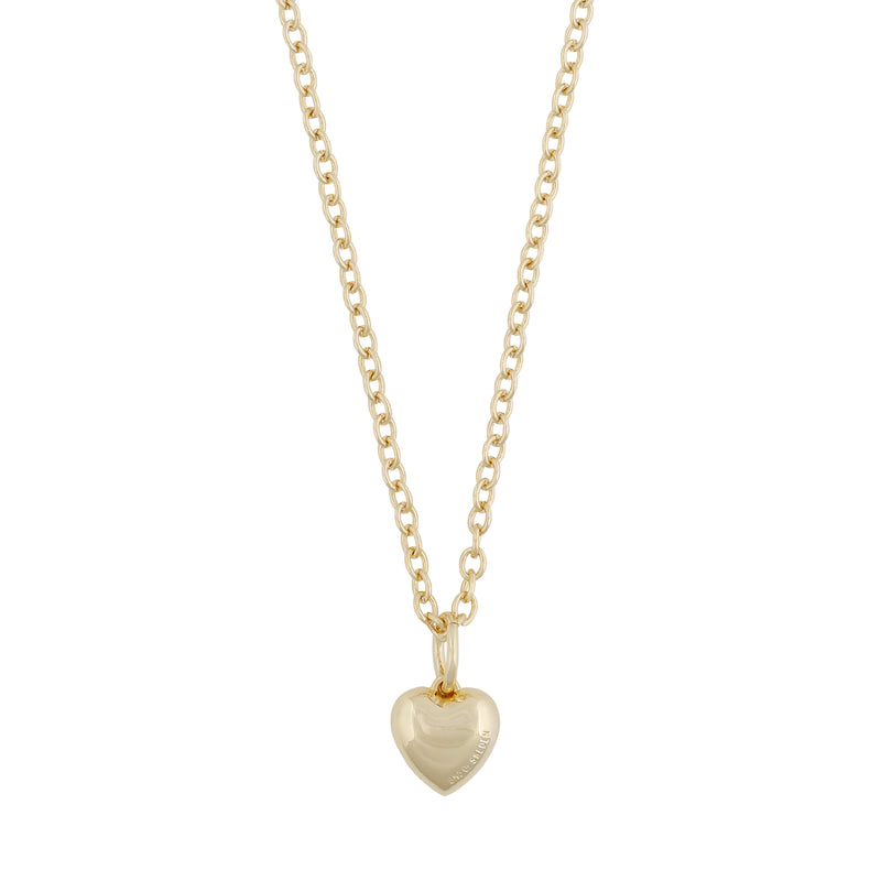 Card Heart Pendant Necklace | Gold Plated | 42cm