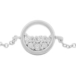 Copenhagen Chain Bracelet | Silver Plated with Cubic Zirconia