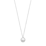 Copenhagen Pendant Necklace | Silver Plated with Cubic Zirconia