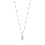 Copenhagen Small Pendant Necklace | Silver Plated with Cubic Zirconia