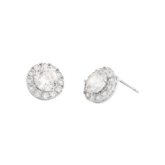 Lex Stone Earrings | Silver Plated