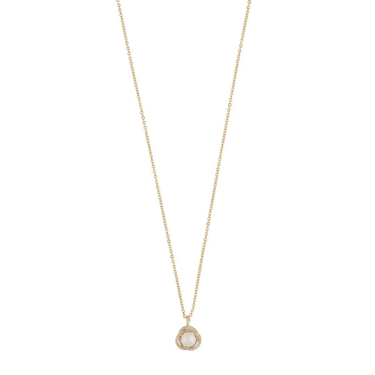 Mayfair Pearl Necklace | Gold Plated with Cubic Zirconia