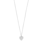 North Heart Pendant Necklace | Silver Plated with Cubic Zirconia