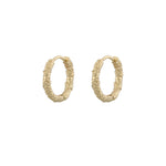 Palma Abstract Hoop Earrings | Gold Plated