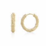 Palma Abstract Hoop Earrings | Gold Plated