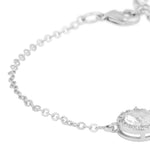 Seine Stone Charm Bracelet | Silver Plated with Cubic Zirconia