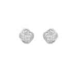Sevilla Gemstone Twist Earrings | Silver Plated