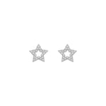 Wish Small Star Earrings | Silver Plated with Cubic Zirconia
