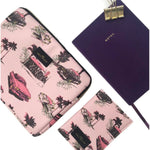 Cadillac & Flamingo Passport Holder | Pink