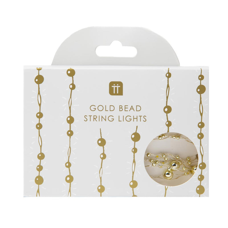 Bead String Lights | Gold | 3m