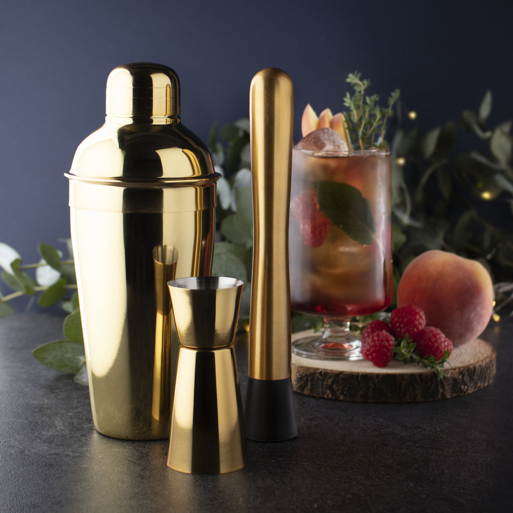 Witness Cocktail Taylor's Eye Witness | Taproom Cocktail Shaker Set - Gold (3 Piece ...